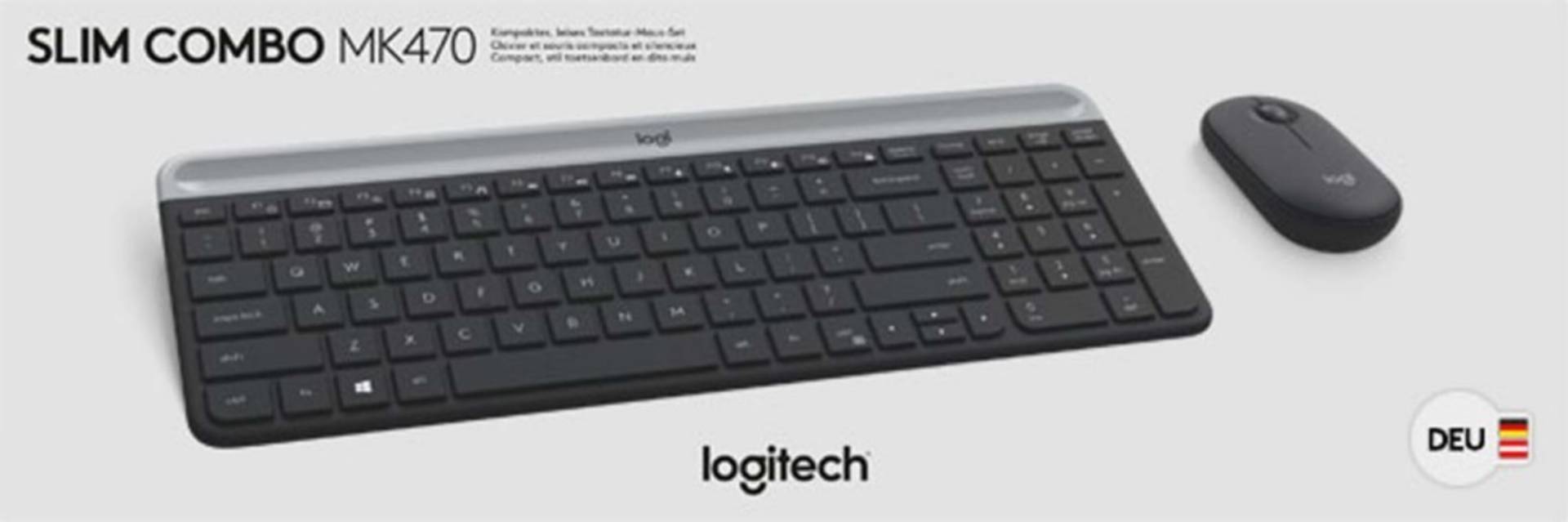 Logitech Tastatur/Maus Set MK470 gra 920-009188 Logitech Tastatur/Maus Set MK470 gra 920-009188 von Logitech
