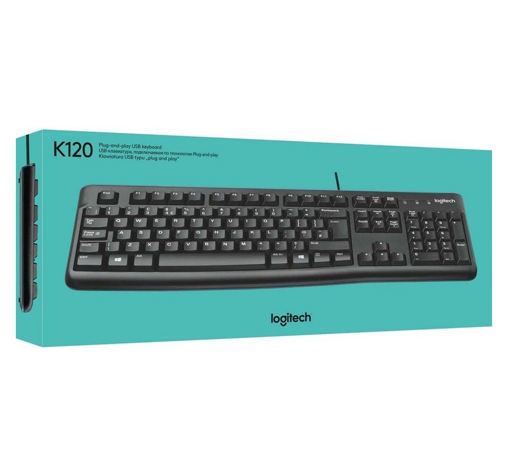 Logitech Tastatur USB LOGITECH K120 sw Tastatur Logitech Tastatur USB LOGITECH K120 sw Tastatur von Logitech