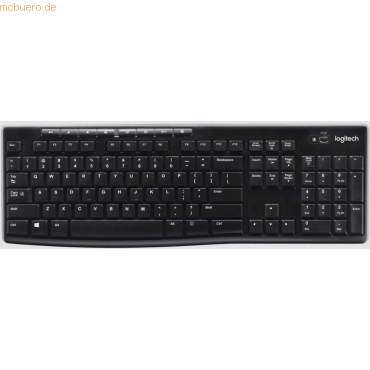 Logitech Tastatur Wireless Keyboard K270 schwarz von Logitech