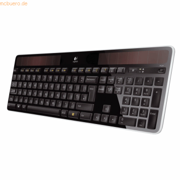 Logitech Tastatur Wireless Solar Keyboard K750 schwarz von Logitech