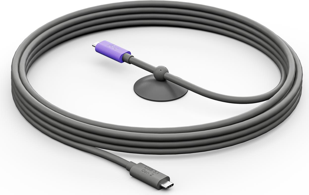 Logitech - USB-Kabel - 24 pin USB-C (M) zu 24 pin USB-C (M) - USB 3.1 Gen 2 - 5 m (952-000195) von Logitech