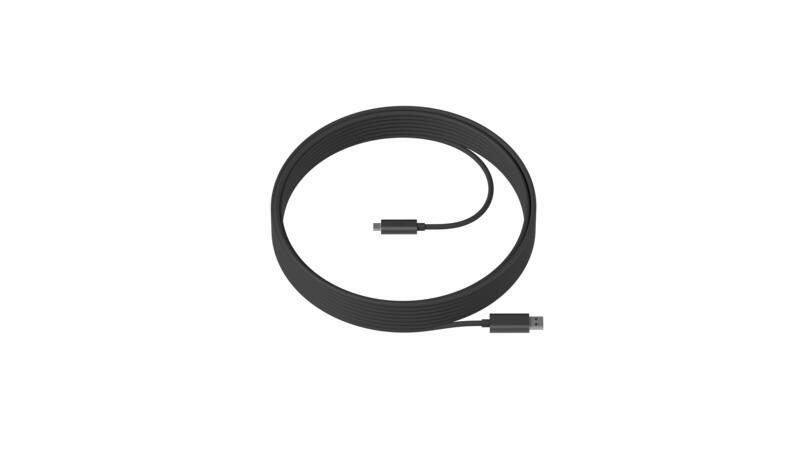 Logitech USB-Kabel von USB Typ-A zu USB-C (10m, schwarz) von Logitech
