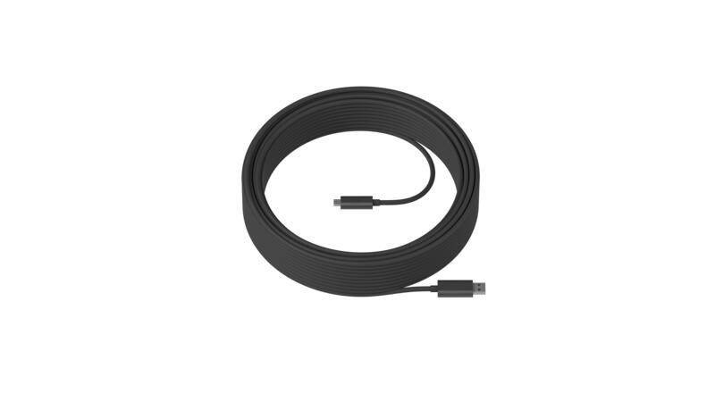 Logitech USB-Kabel von USB Typ-A zu USB-C (25m, schwarz) von Logitech