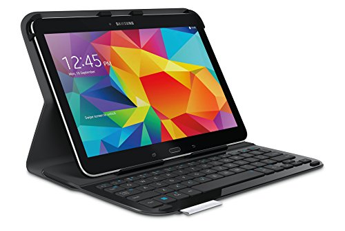 Logitech Ultrathin Keyboard Folio für Samsung Galaxy Tab 4 10.1 Tastatur (QWERTY, US-Tastaturlayout) schwarz von Logitech