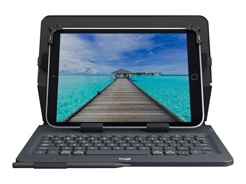 Logitech Universal Folio Tablet-Hülle mit Kabelloser Tastatur, Bluetooth, 2-Jahre Batterielaufzeit, Für 9 Zoll- 10 Zoll Tablets, Apple, Android & Windows-OS, Deutsches QWERTZ-Layout von Logitech