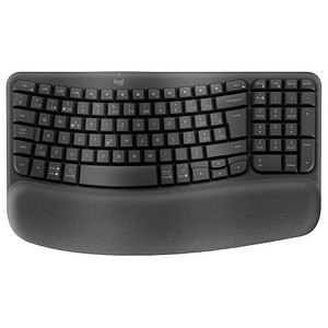 Logitech WAVE KEYS ergonomische Tastatur kabellos schwarz von Logitech