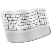 Logitech Wave Keys for Mac Off-White DE-Layout - Kabellose ergonomische Tastatur von Logitech