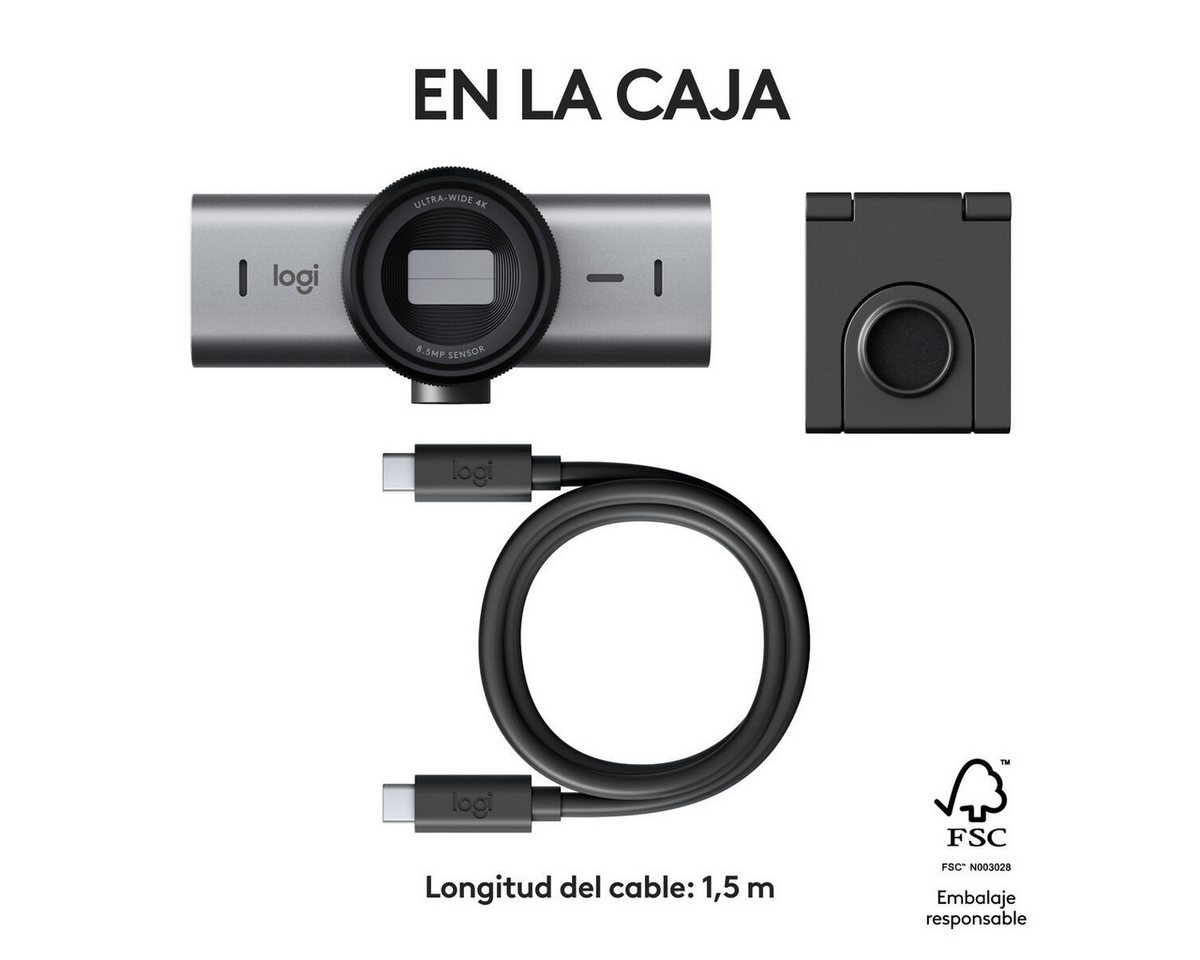Logitech Webcam (Webcam Logitech 4K Ultra HD) von Logitech