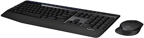 Logitech Wireless Combo MK345 RF Wireless Tastatur Französisch schwarz von Logitech