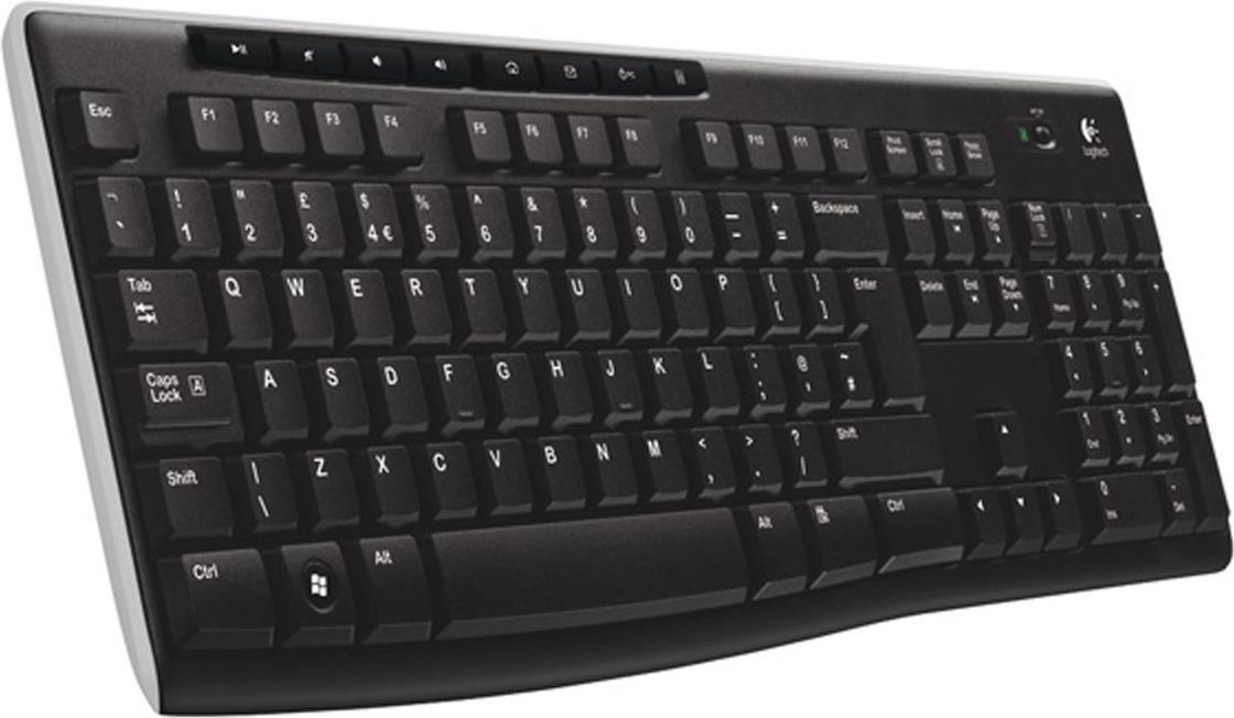 Logitech Wireless K270 - Tastatur - 2,4 GHz - Deutsch - QWERTZ (920-003052) von Logitech