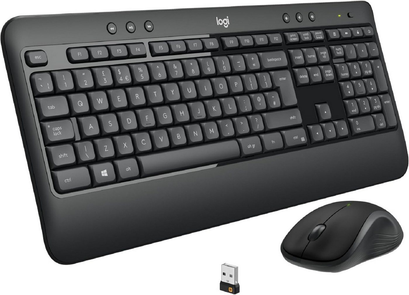 Logitech Wireless MK540 Kabellose Tastatur & Maus QWERTZ-Layout Tastatur- und Maus-Set Logitech Wireless MK540 Kabellose Tastatur & Maus QWERTZ-Layout Tastatur- und Maus-Set von Logitech
