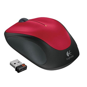 Logitech Wireless Mouse M235 Maus kabellos rot von Logitech