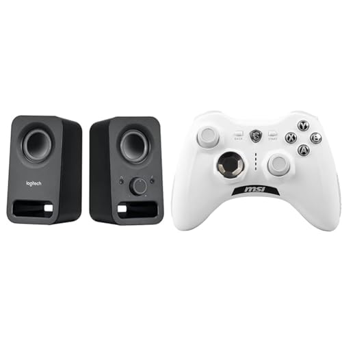 Logitech Z150 PC-Lautsprecher, Stereo & MSI Force GC30 V2 White Kabelloser von Logitech