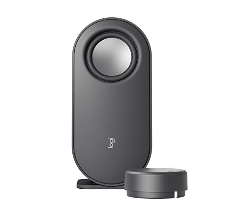 Logitech Z407 Bluetooth-Computerlautsprecher mit Subwoofer und kabelloser Steuerung, Raumfüllendem Sound, Premium-Audio mit mehreren Eingängen, USB-Lautsprechern, UK-Stecker - Graphit, Schwarz von Logitech