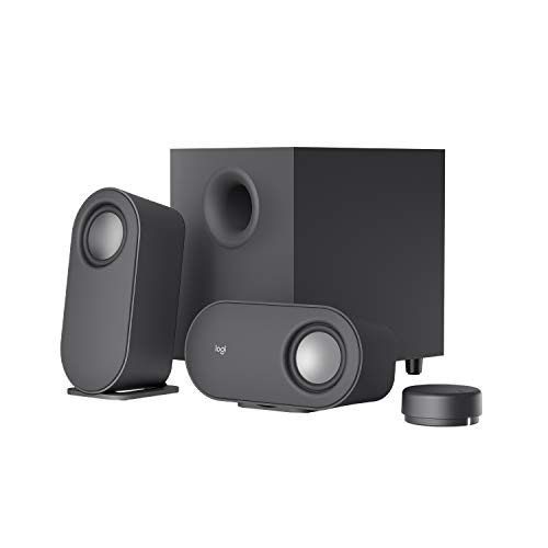 Logitech Z407 Bluetooth-Computerlautsprecher mit Subwoofer und kabelloser Steuerung, raumfüllendem Sound, Premium-Audio mit mehreren Eingängen, USB-Lautsprechern - Graphit Logitech Z407 Bluetooth-Computerlautsprecher mit Subwoofer und kabelloser Steuerung, raumfüllendem Sound, Premium-Audio mit mehreren Eingängen, USB-Lautsprechern - Graphit von Logitech