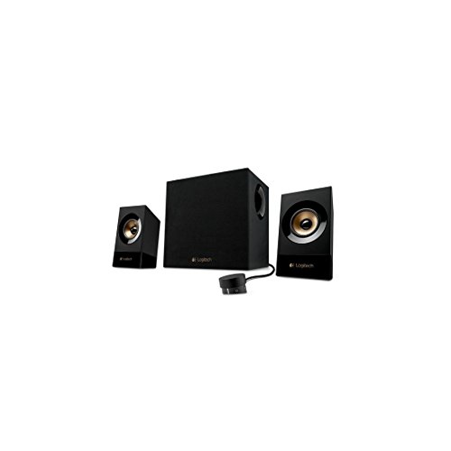 Logitech Z533 2.1 Lautsprecher-System mit Subwoofer, 120 Watt Spitzenleistung, 3,5 mm Eingang, Kopfhörerbuchse, Multi-Device, Bedienelemente am Steuergerät, EU Stecker, PC/TV/Tablet - Schwarz von Logitech