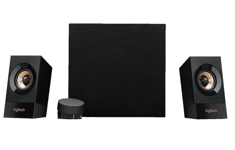 Logitech Z533 PC-Lautsprechersystem mit Subwoofer Multimedia Speaker Systen PC-Lautsprecher 2.1 (Kabelgebunden, 60 W, Kontroll-Panel, 3.5mm und RCA-Eingänge, einstellbare Bässe) von Logitech