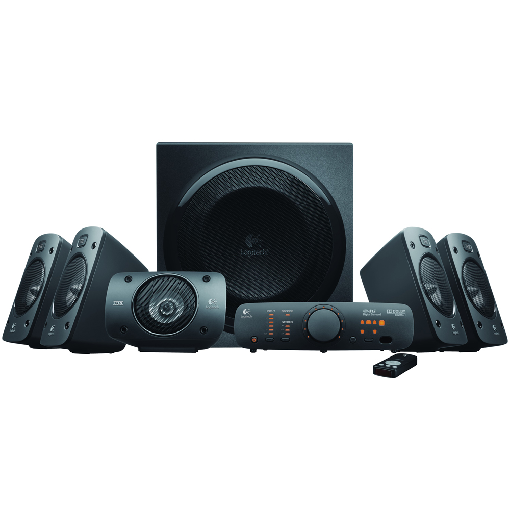 Logitech Z906 5.1 Surround-Soundsystem, THX-Zertifiziert, inkl. kabelloser Fernbedienung von Logitech
