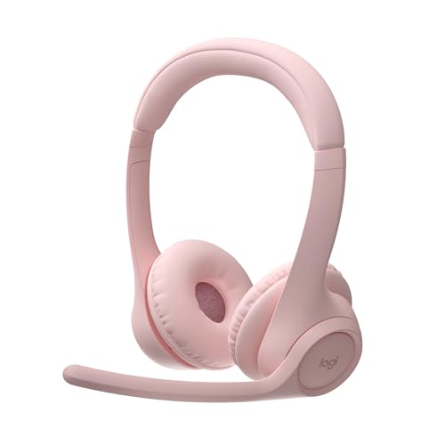 Logitech Zone 300 Wireless Bluetooth Headset mit Mikrofon inkl. Geräuschunterdrückung, kompatibel mit Windows, Mac, Chrome, Linux, iOS, iPadOS, Android - Rosa von Logitech