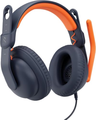 Logitech Zone Learn kabelgebundenes Headset mit Mikrofon für Schüler, Bequeme und verstellbare Passform für Kinder, USB-C, für Windows/macOS/iPadOS/Android/Mobilgeräte - On-Ear, Blau von Logitech
