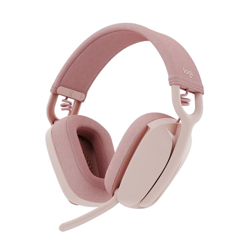 Logitech Zone Vibe 100 Leichte, kabellose Over-Ear-Kopfhörer mit geräuschunterdrückendem Mikrofon, Multipoint Bluetooth-Headset, Funktioniert mit Teams, Google Meet, Zoom, Mac/PC - Rosa Logitech Zone Vibe 100 Leichte, kabellose Over-Ear-Kopfhörer mit geräuschunterdrückendem Mikrofon, Multipoint Bluetooth-Headset, Funktioniert mit Teams, Google Meet, Zoom, Mac/PC - Rosa von Logitech
