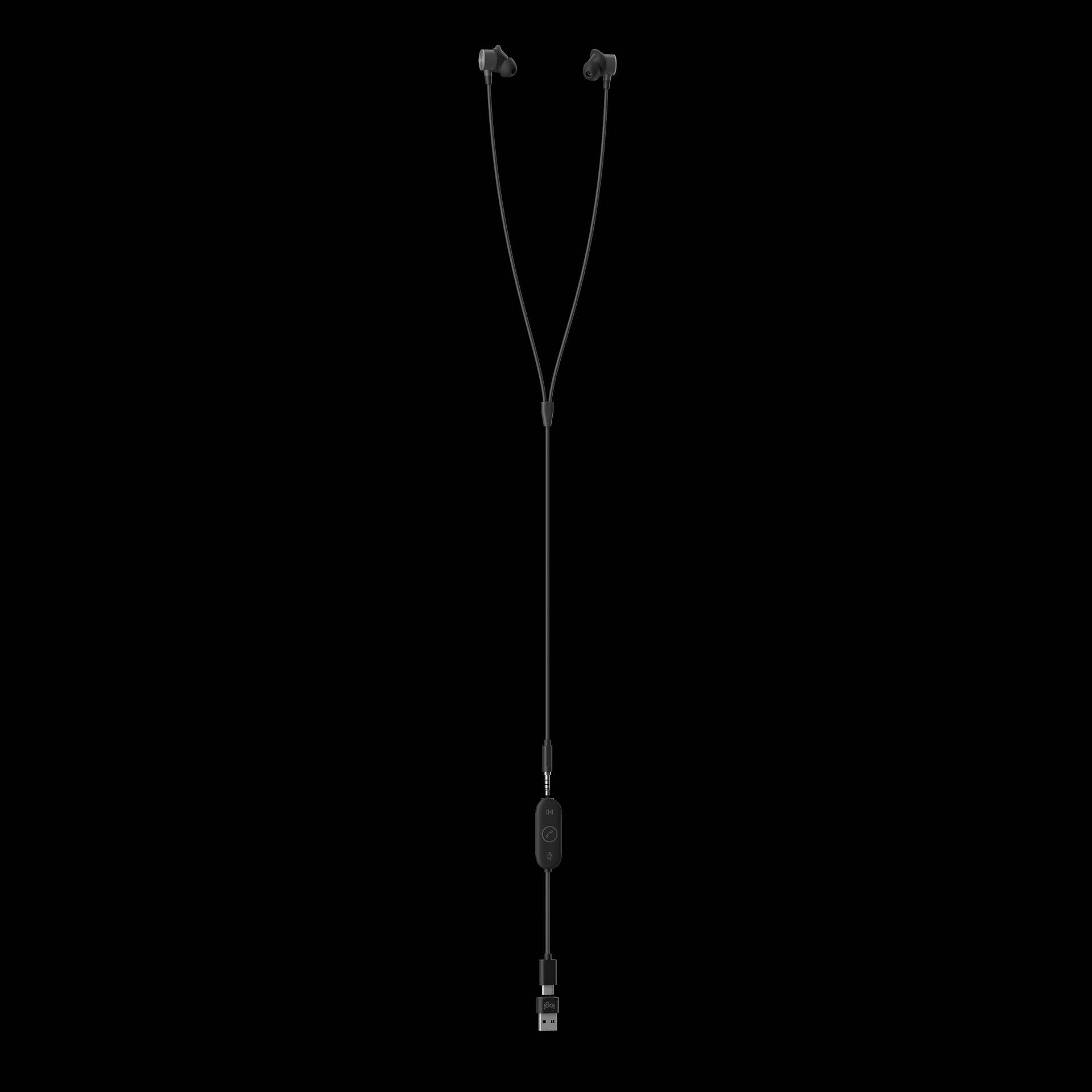 Logitech Zone Wired Earbuds - Headset - im Ohr - kabelgebunden - 3,5 mm Stecker - Geräuschisolierung - Graphite - optimiert für UC Logitech Zone Wired Earbuds - Headset - im Ohr - kabelgebunden - 3,5 mm Stecker - Geräuschisolierung - Graphite - optimiert für UC von Logitech