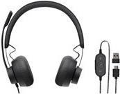 Logitech Zone Wired - Headset - On-Ear - kabelgebunden - aktive Rauschunterdrückung - USB-C - Graphite Logitech Zone Wired - Headset - On-Ear - kabelgebunden - aktive Rauschunterdrückung - USB-C - Graphite von Logitech