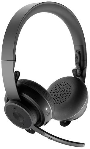 Logitech Zone Wireless Computer On Ear Headset Funk, Bluetooth® Stereo Schwarz Mikrofon-Rauschunter von Logitech