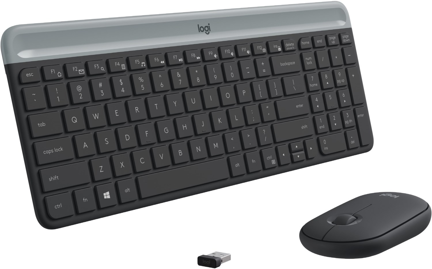 MK470 Slim Combo (DE) Kabelloses Tastatur-Set grafit von Logitech