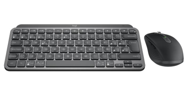 MX KEYS MINI COMBO FOR BUSINESS Die MX Keys Mini Combo for Business ist eine kompakte, hochwertige Lösung, die Präzision, Leistung, Eleganz und verbesserte Sicherheit bei der Arbeit vereint. - Grafit Español (Qwerty) von Logitech