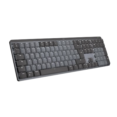 MX Mechanical Grafit, Clicky-Switches (Leise), DE-Layout (Qwertz), Logi Bolt Adapter, Bluetooth, USB-C, Unterstützt von Logi Options+ von Logitech