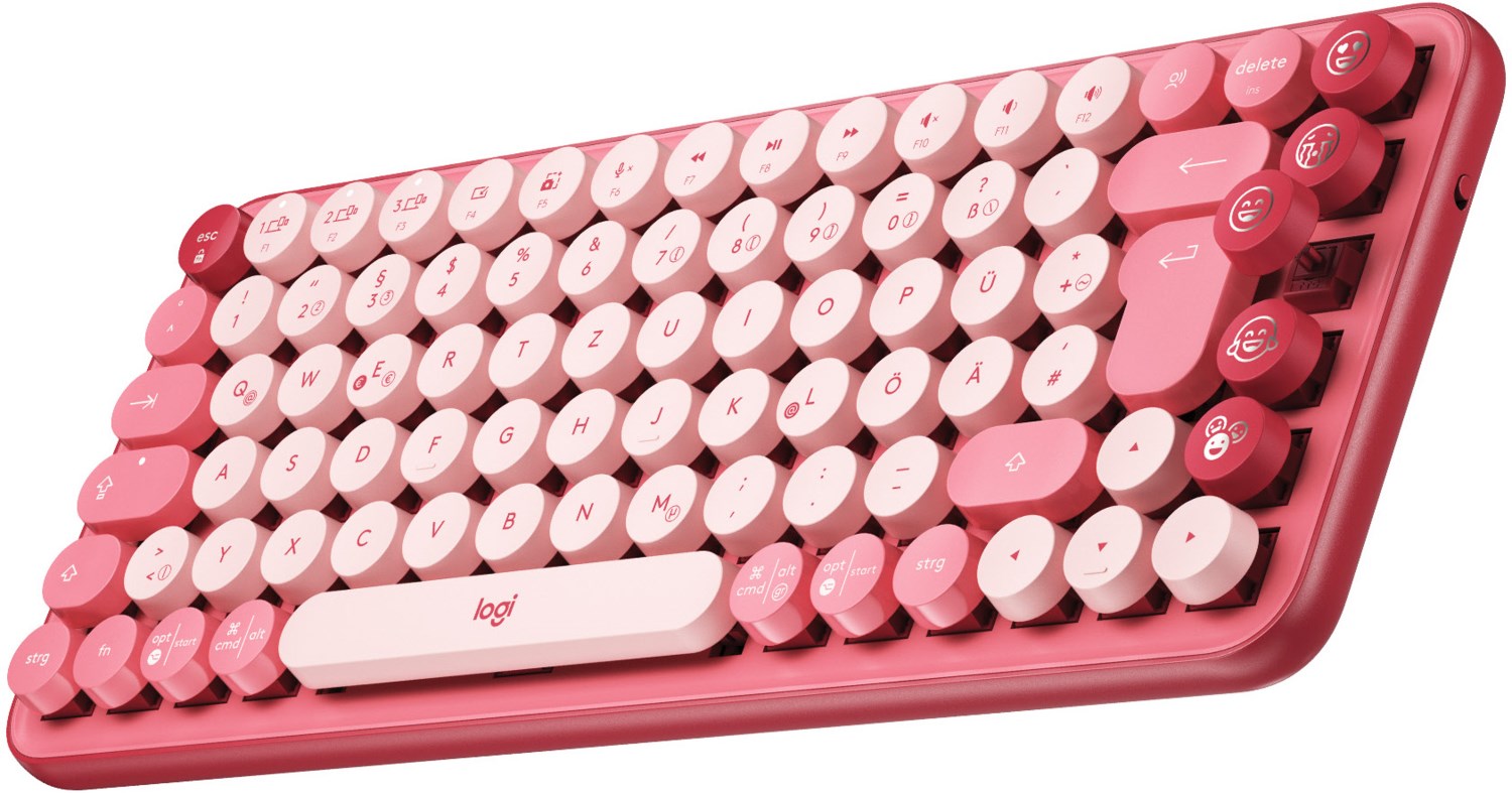 POP Keys (DE) Bluetooth Tastatur heartbreaker/rose von Logitech