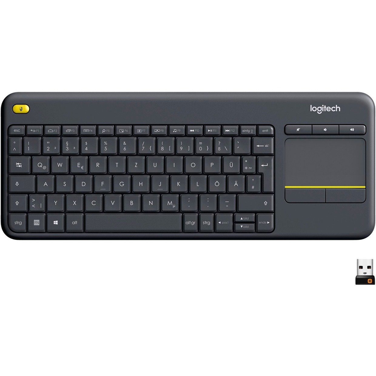 Wireless Touch Keyboard K400 Plus, Tastatur von Logitech