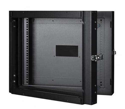 Logon RWMD09UBL Rack zur Wandmontage, 9 U, 80 kg, Schwarz – Regale (80 kg, Wandmontage, 9 U, Schwarz, 48,3 cm (19 Zoll), Metall) von Logon