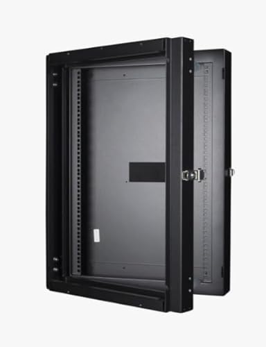 Logon RWMD16UBL Wandmontage, 16 U, 80 kg, Schwarz – Regale (80 kg, Wandmontage, 16 U, Schwarz, 48,3 cm (19 Zoll), Metall) von Logon