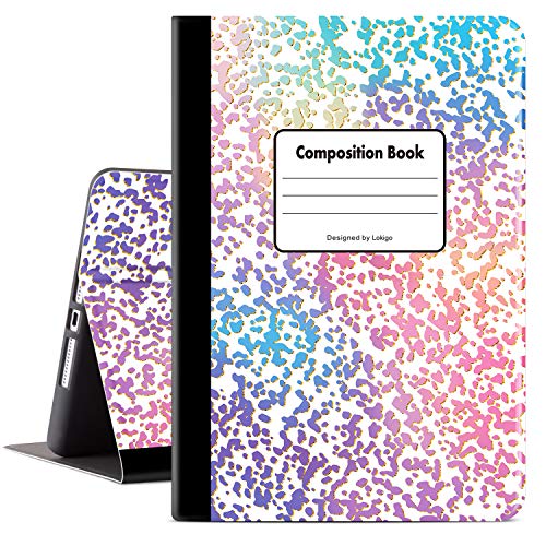 Schutzhülle für iPad 9. Generation, iPad 8. Generation, iPad 7. Generation, iPad 10.2 Hülle für Mädchen und Frauen, iPad Cover 9. Generation, verstellbarer Betrachtungsständer, automatische von Lokigo
