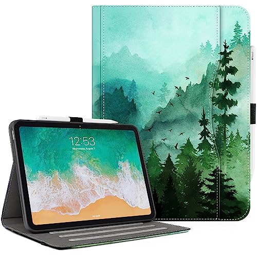 Lokigo iPad 10. Generation Hülle, Schutz für iPad 10. Gen 2022 (A2696 / A2757 / A2777), Blumiges PU-Leder-Design mit Handschlaufe, Auto Wake Sleep, Green Forest Lokigo iPad 10. Generation Hülle, Schutz für iPad 10. Gen 2022 (A2696 / A2757 / A2777), Blumiges PU-Leder-Design mit Handschlaufe, Auto Wake Sleep, Green Forest von Lokigo