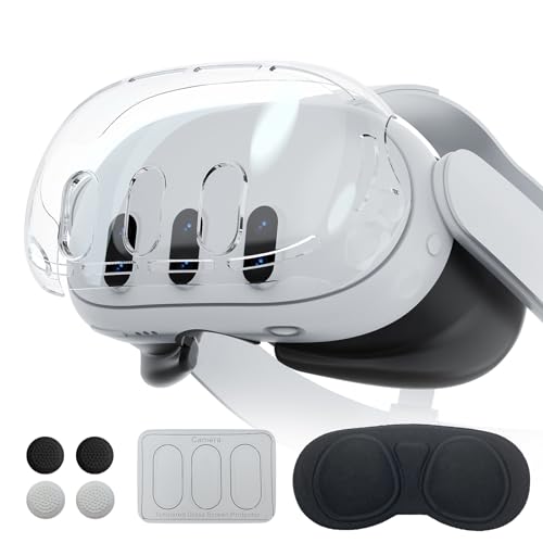 Lokyoyo VR Accessories for Quest 3, VR Protective Set for Quest 3 Headset, Including Transparent Shell Front Cover Protective Case, Lens Cover, Lens Tempered Glass Screen Protector, Joystick Caps Lokyoyo VR Accessories for Quest 3, VR Protective Set for Quest 3 Headset, Including Transparent Shell Front Cover Protective Case, Lens Cover, Lens Tempered Glass Screen Protector, Joystick Caps von Lokyoyo