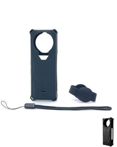 Silikon-Schutzhülle für Insta.360 X5, kompatibel mit Insta.360 X5 Objektivdeckel, weiche Silikonabdeckung Schutzhülle für Insta.360 X5 Zubehör (Schwarz) von Lokyoyo