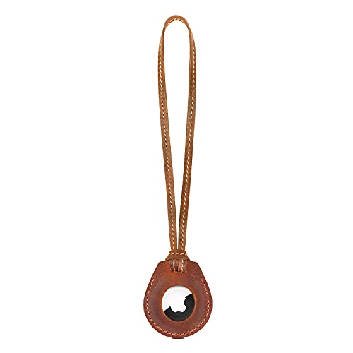 Londo Echtleder AirTag Hülle mit Halsband – Stilvolle & Langlebige Schutzhülle Kompatibel mit Apple AirTag, Praktisch für Reisen und den Alltag von Londo