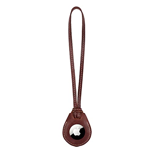 Londo Echtleder AirTag Hülle mit Halsband – Stilvolle & Langlebige Schutzhülle Kompatibel mit Apple AirTag, Praktisch für Reisen und den Alltag von Londo