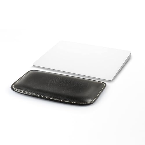 Londo Echtes Leder Tastaturpad - Premium Ergonomische Unterstützung für Komfortables Tippen bei der Arbeit und zu Hause (Schwarz, Klein) von Londo