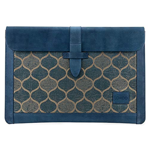 Londo Echtleder MacBook Pro - Air Tasche/Hülle – 13,3 & 13 Zoll (Blau) von Londo