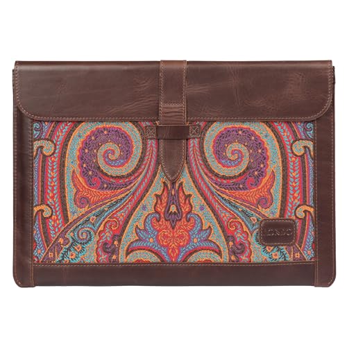 Londo Top-Grain Leder MacBook Tasche Laptop Hülle für MacBook Pro und MacBook Air – 14 Zoll & 13 Zoll (M4, M3, M2, M1, Pro, Max) 13,3 Zoll, iPad Pro 12,9 Zoll – Modellen von 2020 bis 2024 von Londo