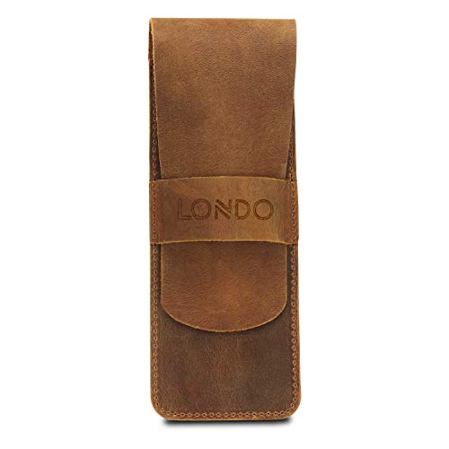 Londo Trousse Pour Crayon en Cuir Véritable (Chameau) von Londo