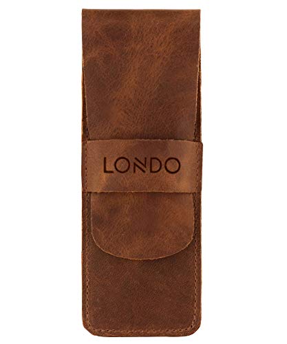 Londo Trousse Pour Crayon en Cuir Véritable (Marron) von Londo