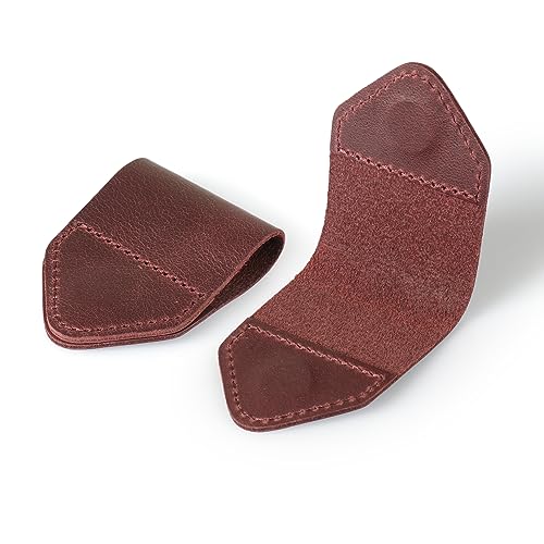 Londo handgefertigtes dreieckiges Lesezeichen aus echtem Leder (2er-Set) von Londo