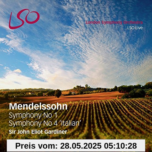 Mendelssohn Bartholdy: Sinfonien 1 & 4 'Italienische' (SACD hybrid + Pure Audio Blu-ray) von London Symphony Orchestra LSO