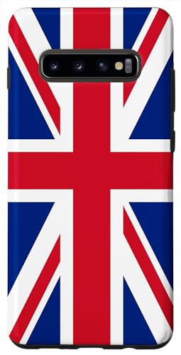 Hülle für Galaxy S10+ Union Jack Flagge von Großbritannien von LoneStarDesigns
