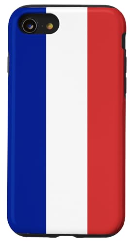 Hülle für iPhone SE (2020) / 7 / 8 Französische Flagge Frankreichs von LoneStarDesigns